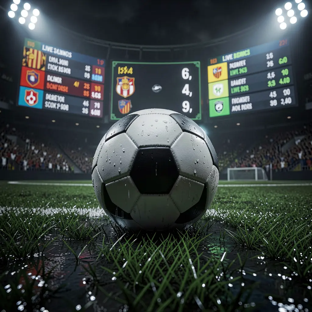 3U3U football betting page banner featuring a soccer ball on wet grass under dramatic stadium lights with glowing live odds graphics in a premium dark sports atmosphere 3U3U football betting page banner featuring a soccer ball on wet grass under dramatic stadium lights with glowing live odds graphics in a premium dark sports atmosphere